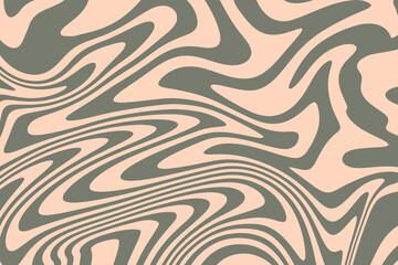 Hand drawn colorful retro style groovy psychedelic background