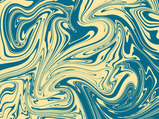 Hand drawn colorful retro style groovy psychedelic background