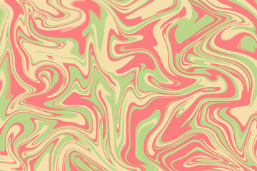 Hand drawn colorful retro style groovy psychedelic background