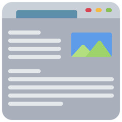 Fototapeta premium Blogging Icon