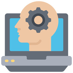Computer Thought Process Icon