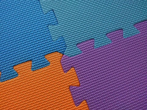 Colorful foam floor mats texture, eva puzzle mats background