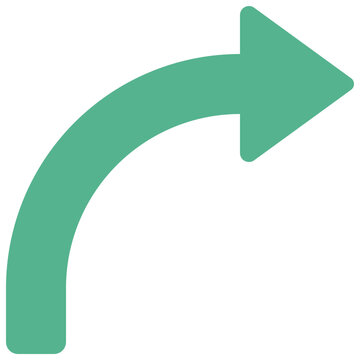 Right Curved Arrow Icon