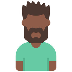 Spikey Hair Man Icon