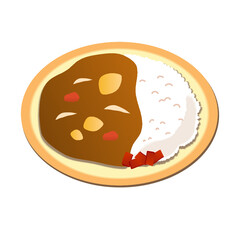 カレーのベクター素材