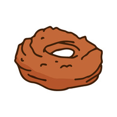 donut isolated on white