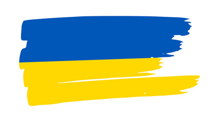 Ukrainian national flag in grunge style