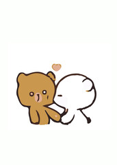 Lovely couple teddy bears 