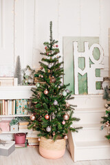 pastel colored christmas decoration