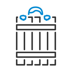 Criminal Peeping From Fence Icon