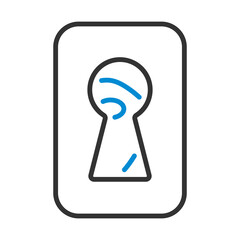 Criminal Peeping Through Keyhole Icon