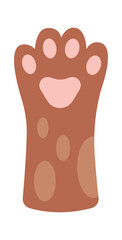 Cat Paws Kitten Leg. Vector illustration