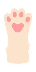 Cat Paws Kitten Leg. Vector illustration