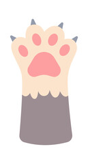 Cat Paws Kitten Leg. Vector illustration