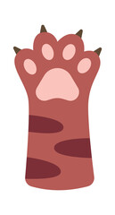 Cat Paws Kitten Leg. Vector illustration
