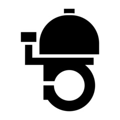 Bicycle bell pictogram vector illustration.