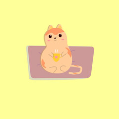 cat resting on a pillow