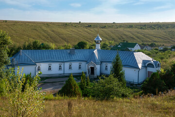 Fototapeta na wymiar Monastery buildings in the Kostomarovsky Spassky Monastery