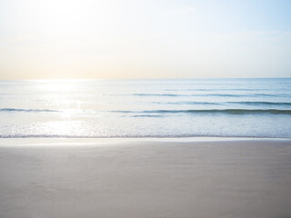 Beautiful ocean view with sunshine and beach landscape