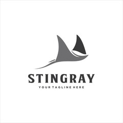 Sting Ray Logo Design Vector Image