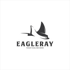 Eagle Ray Logo Design Vector Image