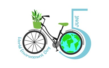 Creative Poster Or Banner Of World Environment Day on 5th June
