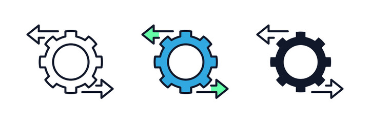 optimization icon symbol template for graphic and web design collection logo vector illustration