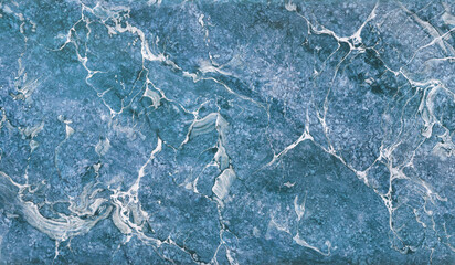 blue water surface scratches marble texture glossy finish design for bedroom wall and interior 