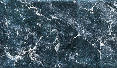 dark blue color marble design with random scratches look good with high gloss and water waves effect used for interior decoration and wall tile 