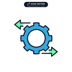 optimization icon symbol template for graphic and web design collection logo vector illustration