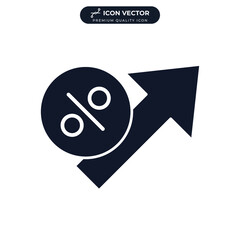 increase icon symbol template for graphic and web design collection logo vector illustration