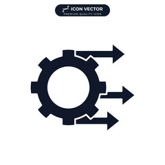 processing icon symbol template for graphic and web design collection logo vector illustration