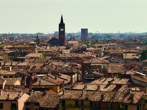 Verona von oben (Italien)