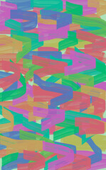 dull multicolored watercolor texture and creative strokes of liquid paint