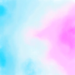 blue and pink spreading gradient. watercolor illustration background