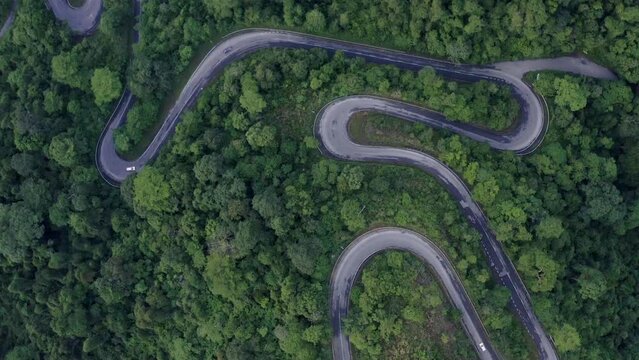 Aerial Video of Wang Kelian, Perlis during Sunrise