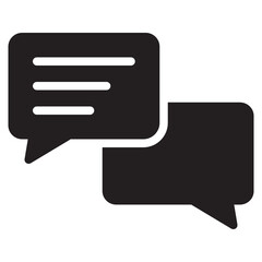 chat glyph icon