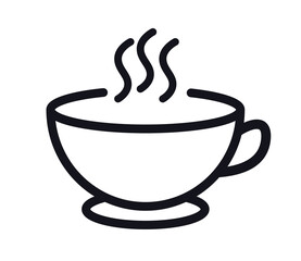 Bowl of soup vector icon