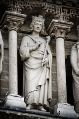 Fototapeta premium Detail of Notre-Dame de Paris cathedral , Paris, French