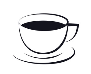 Small mug of coffee or tea icon