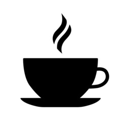 Soup or hot drink vector illustration icon