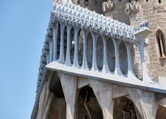 Vista de detalle de la Sagrada Família de Barcelona