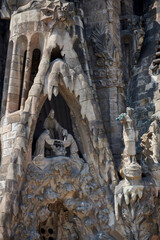 Vista de detalle de la Sagrada Família de Barcelona