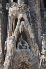 Vista de detalle de la Sagrada Família de Barcelona