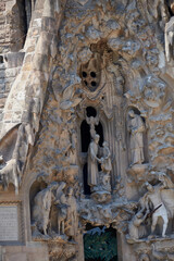 Vista de detalle de la Sagrada Família de Barcelona