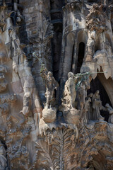 Vista de detalle de la Sagrada Família de Barcelona