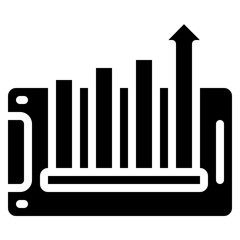 Mobile Bar Chart Icon
