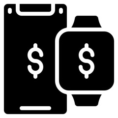 Mobile Smart Watch Payment Icon