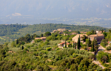 Obraz premium Ausblick von Gordes in den regionalen Naturpark Luberon, Provence