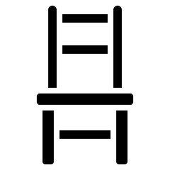 Wooden Dining Chair Icon